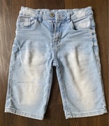 Krótkie spodenki chłopięce jeans r.140