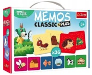 Gra planszowa MEMOS CLASSIC PLUS ZWIERZĘTA I ICH DOM karty Trefl treflik 3+