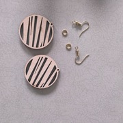 kolczyki baza handmade decoupage kol3