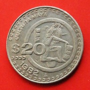 20 Peso  1982 r  -  Meksyk  Kultura Majów   