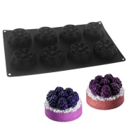 MALINA JEŻYNA 8gn forma silikonowa 28.3*16.5*2.4 do Pieczenia Musów Odlewów