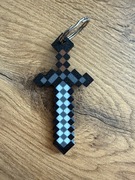 Minecraft brelok miecz Pixel Blade 3D – gadżet dla fana gry / druk 3D