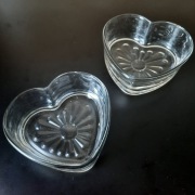 Vintage miseczka szklana serce nr 5072 Libbey Glass Co. stan vintage nowy