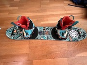 Zestaw Burton 100cm, wiązania Grom + buty