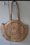 Nowa torba słomiana słomkowa koszyczek