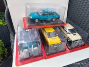 Zestaw modeli 4x Polonez (2x Caro) 1:24 Hachette Samochody PRL Kultowe Auta
