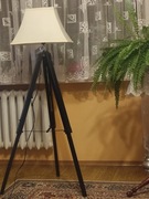 lampa podlogowa z abazurem