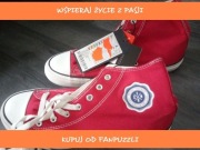 czerwone trampki - 41 nowe z metką