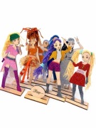 Zestaw kreatywny dla dzieci – 5 lalek do ozdabiania (DIY prezent)