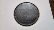 moneta 20 fenigów 1918 KRÓLEWSTWO POLSKIE