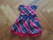 Świąteczna sukienka 86 cool club kratka