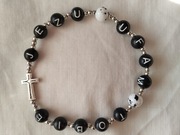 Różaniec na rękę, koronka. 10 różańca, męski. 