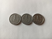 VIII/14 PRL 1 ZLOTY 1984 1985 1988