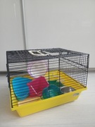 Klatka z akcesoriami dla chomika