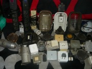 czesci elektryczne lampy gniazdka kontakty rozety bakelit zestaw