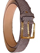 Elegancki skórzany pasek skóra naturalna pyton python 105 115 męski italy