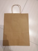 Szara torebka papierowa na prezent 20 szt