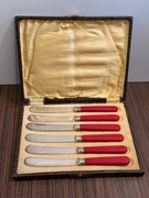 Stare posrebrzane noże do masła 