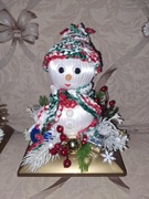 Bałwanek stroik na Święta 