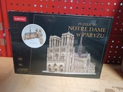 Puzzle 3D Katedra Notre Dame duży zestaw 293el. Nowe 