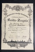 RTB Reichstreubund besitzzeugnis Oppeln 1935 Opole nadanie odznaki