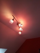 Zestaw lampa wisząca i kinkiety 