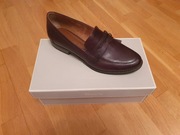 Tamaris mokasyny skórzane brazowe