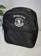 Plecak maly Wednesday Czarny 22x 26x 9  Nowy