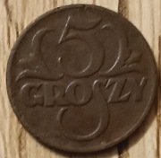 5 groszy 1923 mosiądz 