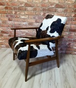 Odnowiony fotel PRL, lis, lisek, śnieżka, śnieżnik