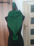 Komin szal damski z pomponem 