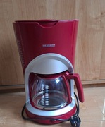 SEVERIN czerwony przelewowy ekspres do kawy 10 filiżanek 1000 W jak nowy