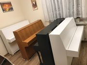 Białe pianino NORDISKA,strojone.TransportWniesieni
