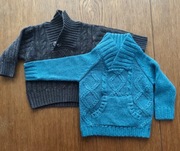 CHŁOPCZYK dwa sweterki w rozm 68cm 