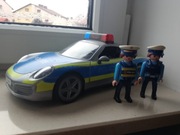 Policyjne Porsche Playmobil + dwie figurki