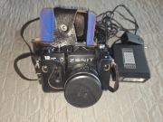 APARAT ZENIT 12XP + LAMPA BŁYSKOWA
