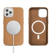 iPhone 12pro Max Back Cover, Brown TPU+PC, Anti-Slip