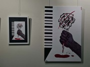 Komplet Dwóch Obrazów ,,123 223''' (60x90) + A4 - Handmade Unikat