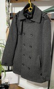 Szary markowy płaszcz- kurtka George ciepły, zimowy, wygodny r. M