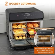 Frytkownica na gorące powietrze HYSapientia 22 l, 2 komory, XXL,
