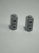 Lego NOWE słupek jasny szary z wypustkami MODIFIED STUDS ON SIDE 10 szt