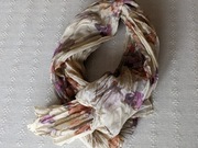 Chusta damska / komin 2x85cm x 60 cm wzór kwiatowy