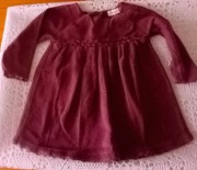 ciepła sukieneczka -rozmiar 68cm