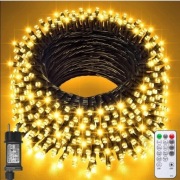 łańcuch świetlny LED lampki świąteczne 20m + pilot 