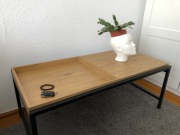 stolik  kawowy skandynawski z przekładanym blatem | kolor dąb 50x100 cm