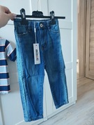 Spodnie Jeansowe MINOTI 98–104 | 3–4 lata | Miękki Cienki Jeans | Regulacja