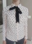 Koszula na długi rękaw w serduszka Cropp XS