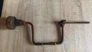 Stara oryginalna wiertarka ręczna korbowa dł 30 cm (34)