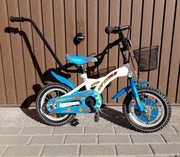 Rower dla dziecka HOT WHEELS koła 12 cali uchwyt do nauki