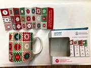 ALTOM Nowy Kubek Kalendarz Adwentowy, Prezent + karta z 24. zadaniami 